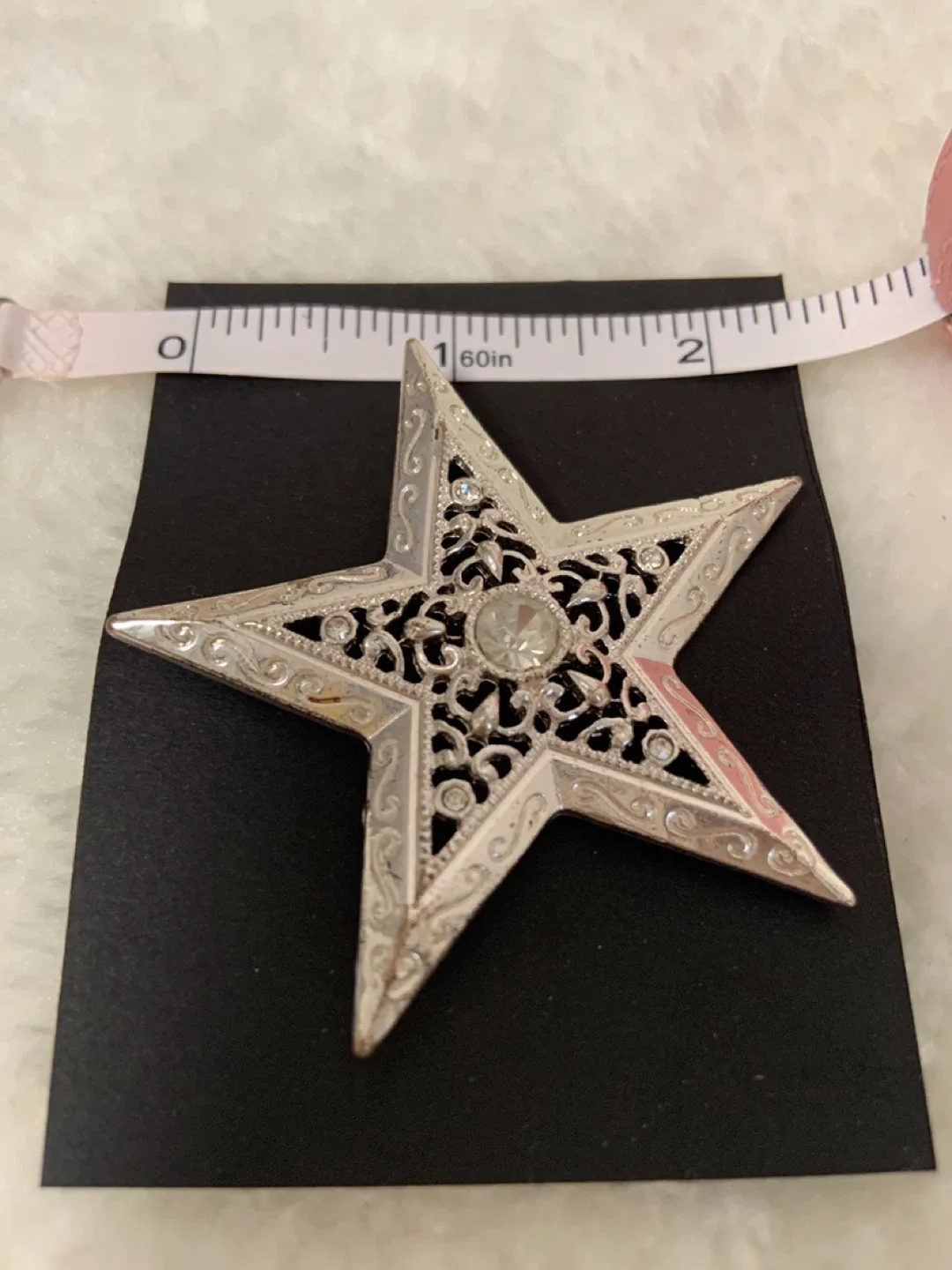 Vintage Rhinestone Stars & Stripes Flag Brooches image indicator(2)