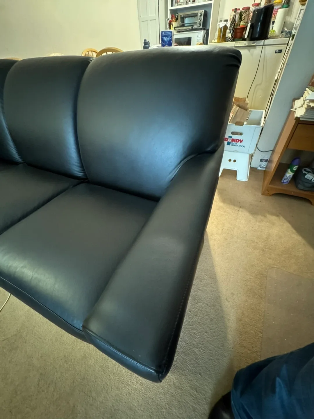 Black Leather Sofa image indicator(3)