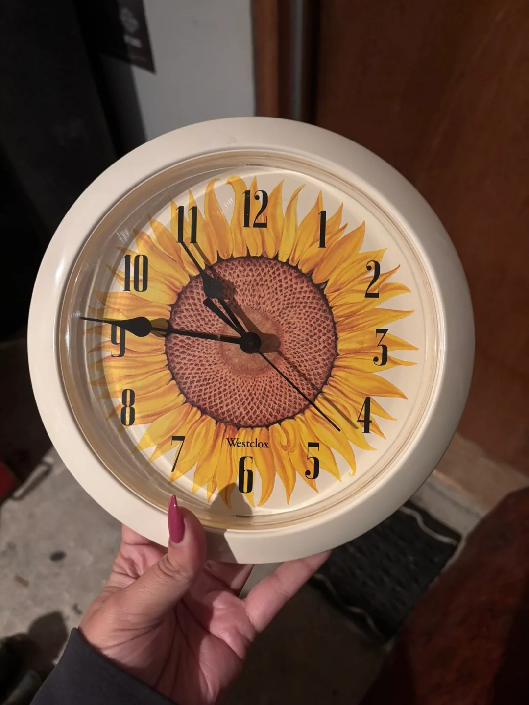 Westclox Sunflower Wall Clock