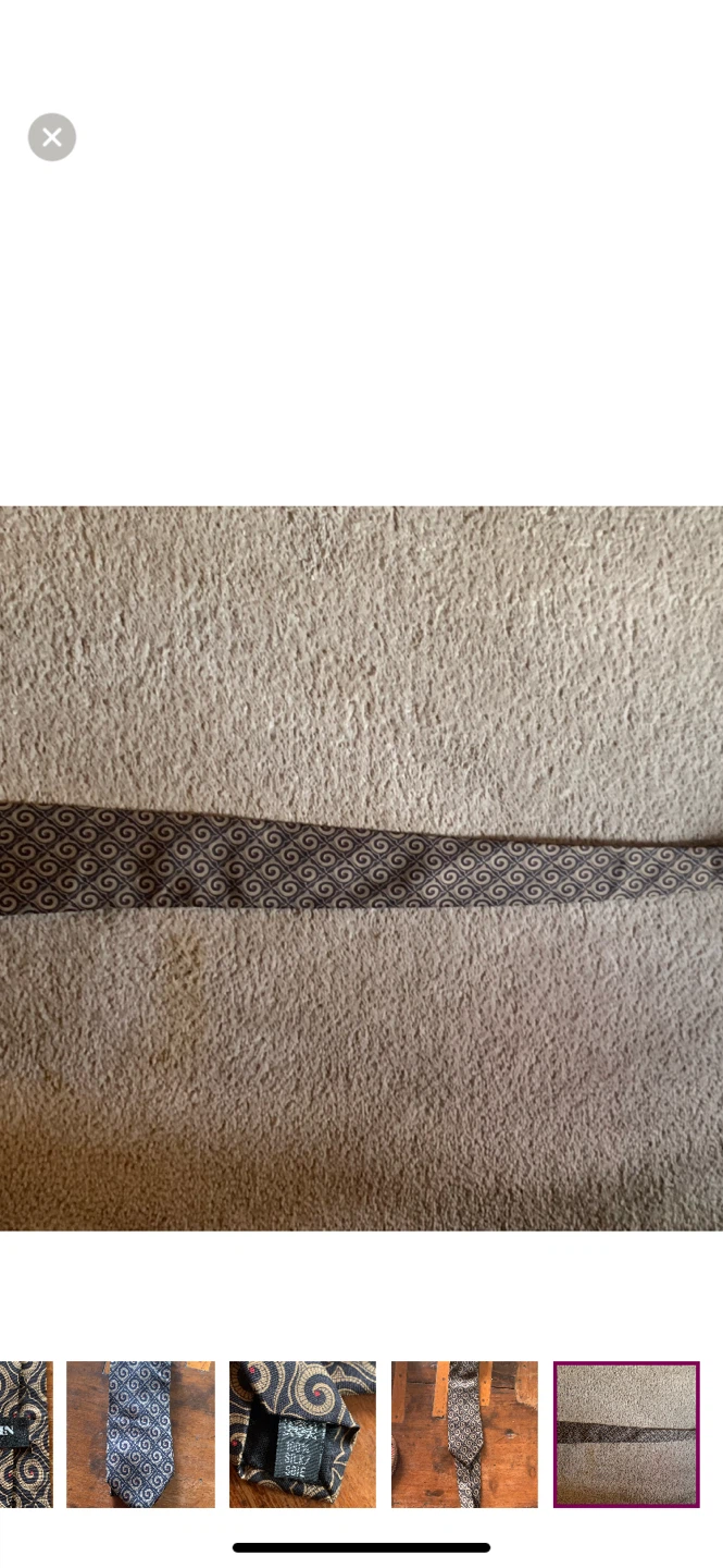 Vintage Lanvin Paris Silk Tie - Elegant Design - photo 5