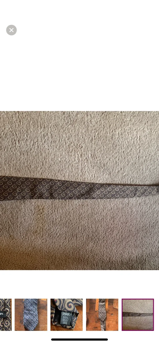 Vintage Lanvin Paris Silk Tie - Elegant Design image indicator(5)