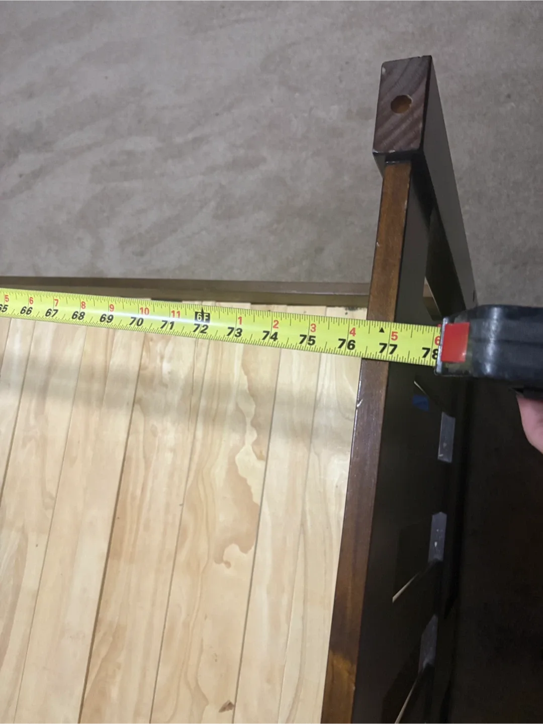 Dark Brown Wood Twin Bed Frame image indicator(5)