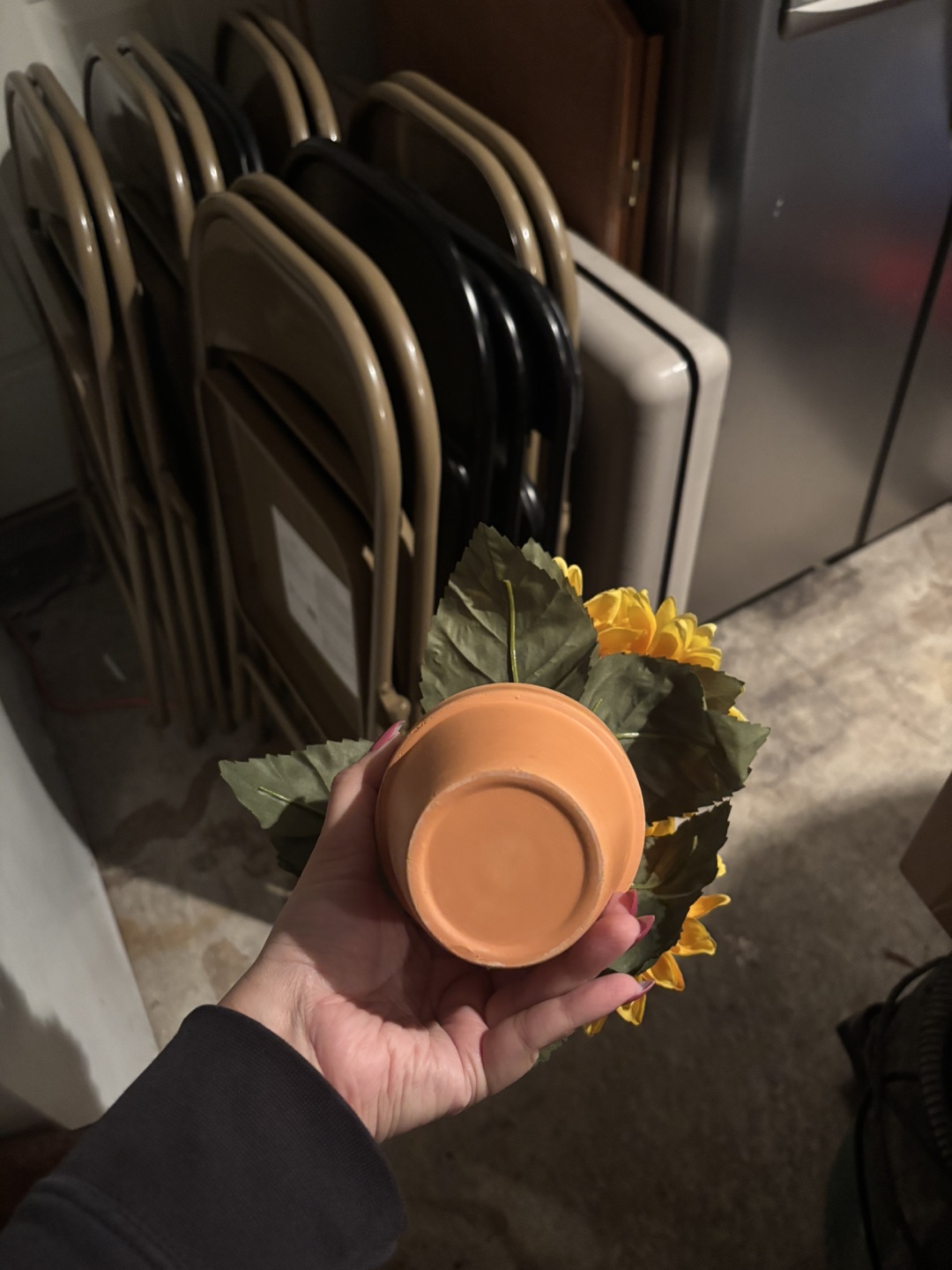 Artificial Sunflower in Terracotta Pot - photo 3