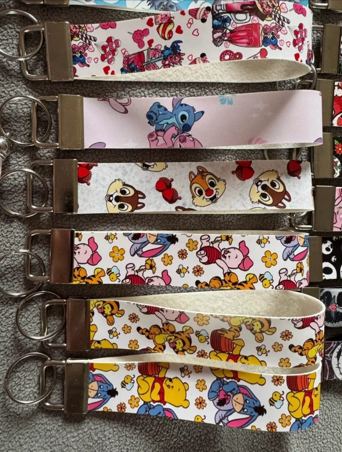 Handmade Faux leather  Keychain Wristlets image indicator(5)