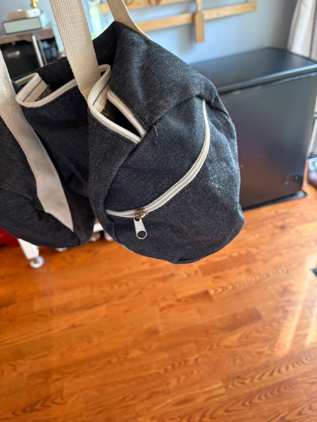 Denim Gym Bag - Will Workout For Cupcakes - photo 3
