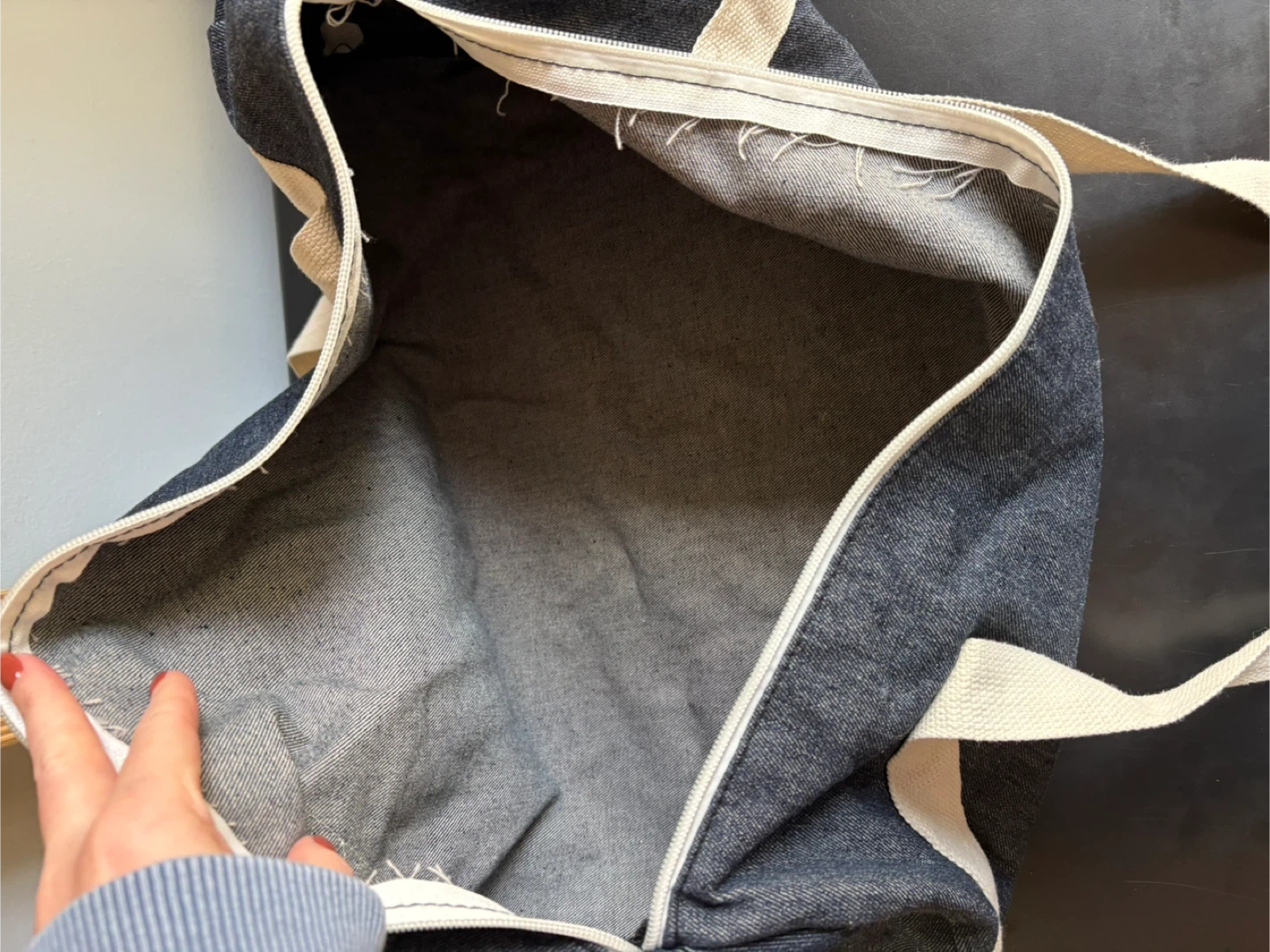 Denim Gym Bag - Will Workout For Cupcakes - photo 4
