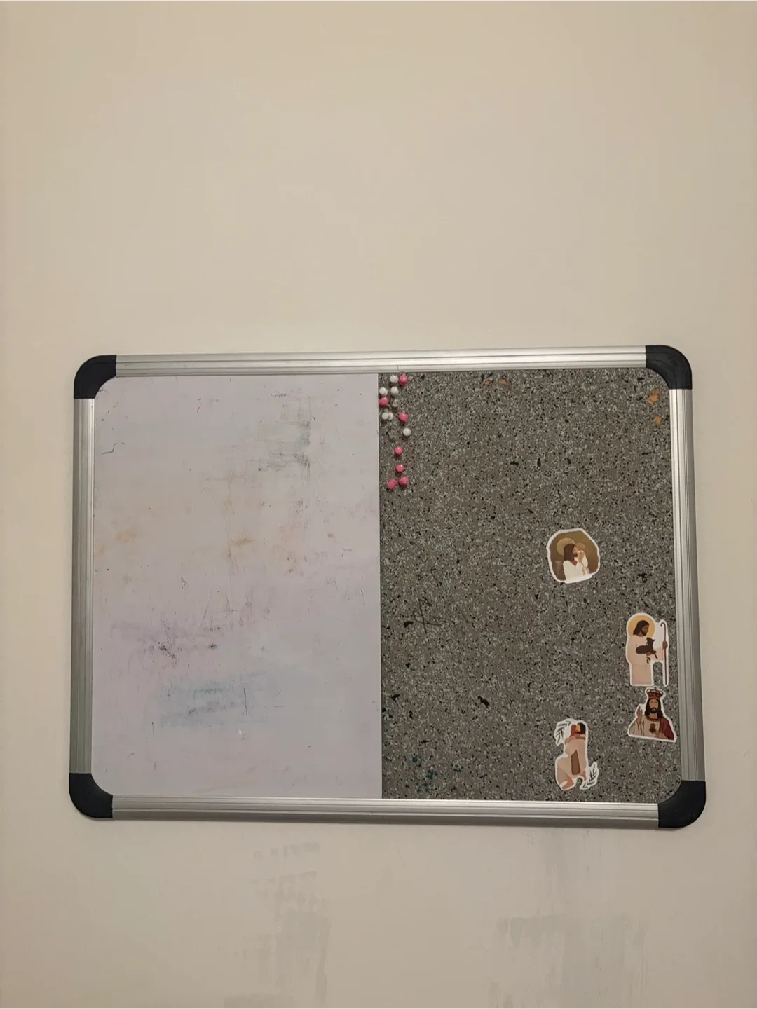 Whiteboard and Corkboard Combo