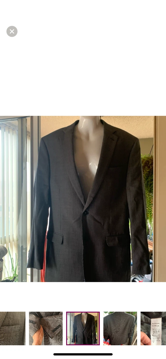 Vintage Calvin Klein Wool Blazer - Size 40L