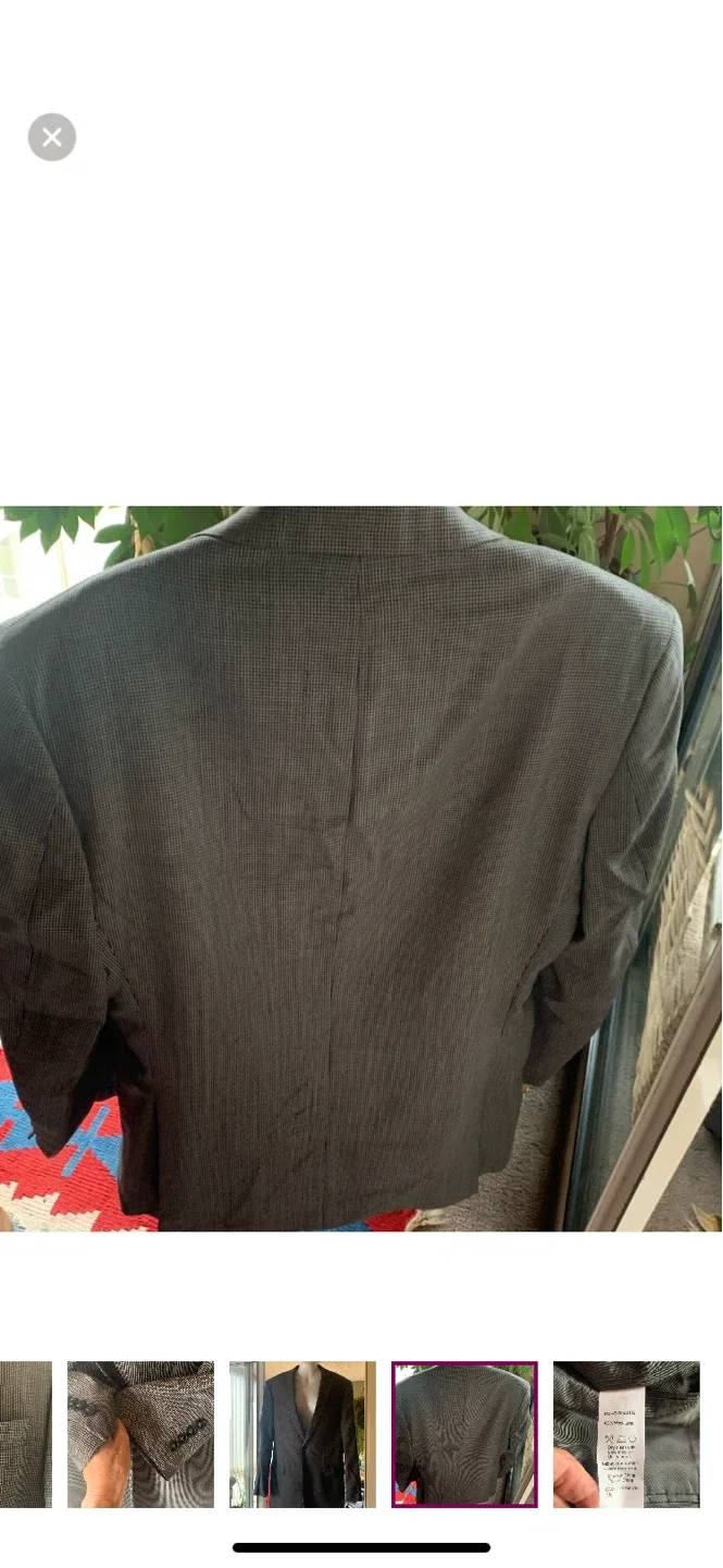 Vintage Calvin Klein Wool Blazer - Size 40L image indicator(6)