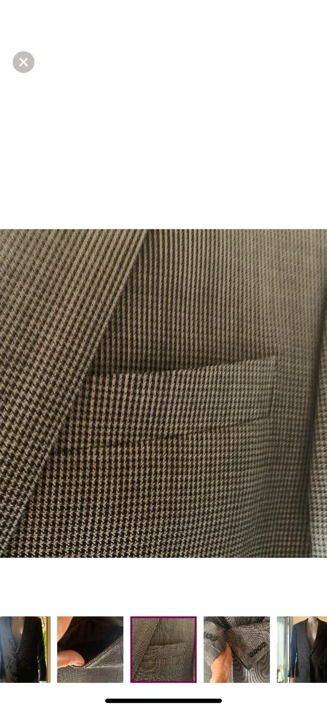 Vintage Calvin Klein Wool Blazer - Size 40L image indicator(3)