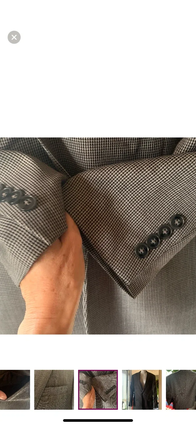 Vintage Calvin Klein Wool Blazer - Size 40L image indicator(2)