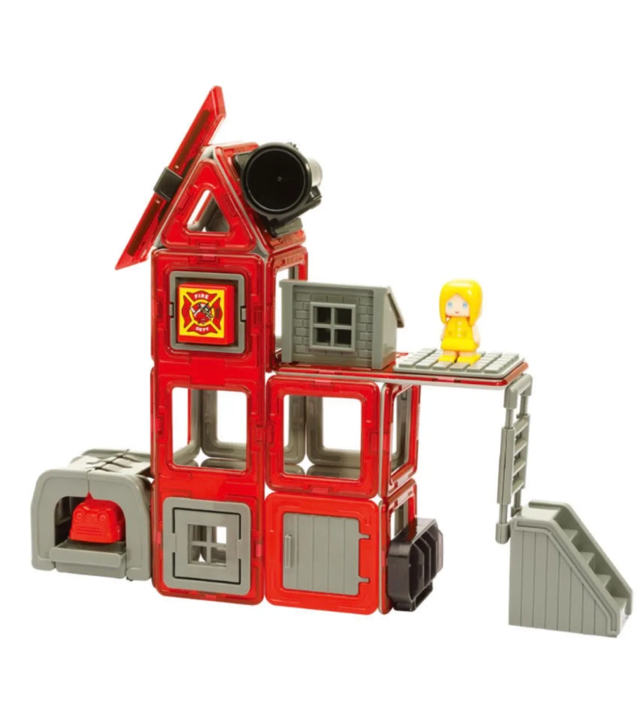 New Magformers Amazing Rescue Set 50 Pieces Magnetic Tiles image indicator(3)