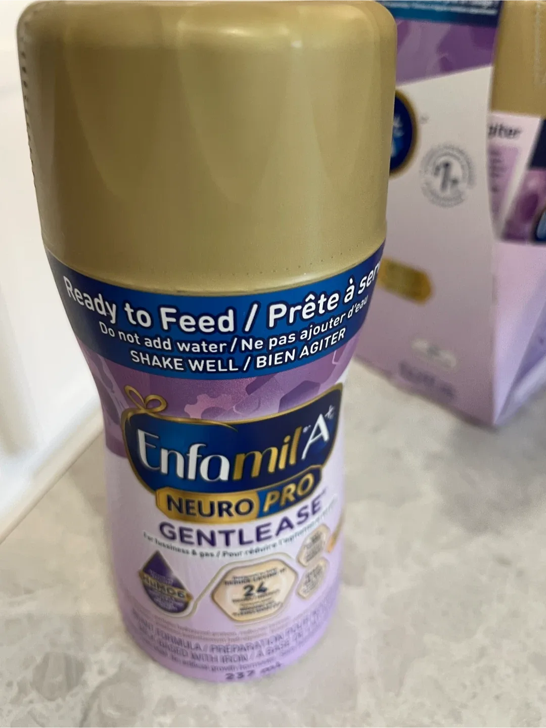 5 sealed A+ NeuroPro Gentlease Ready-to-Feed formula bottles image indicator(2)