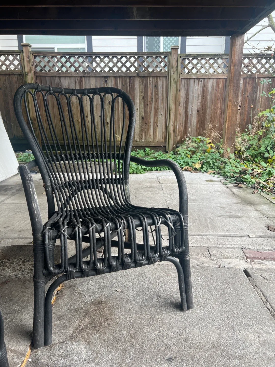 Two Black Rattan Armchair image indicator(2)