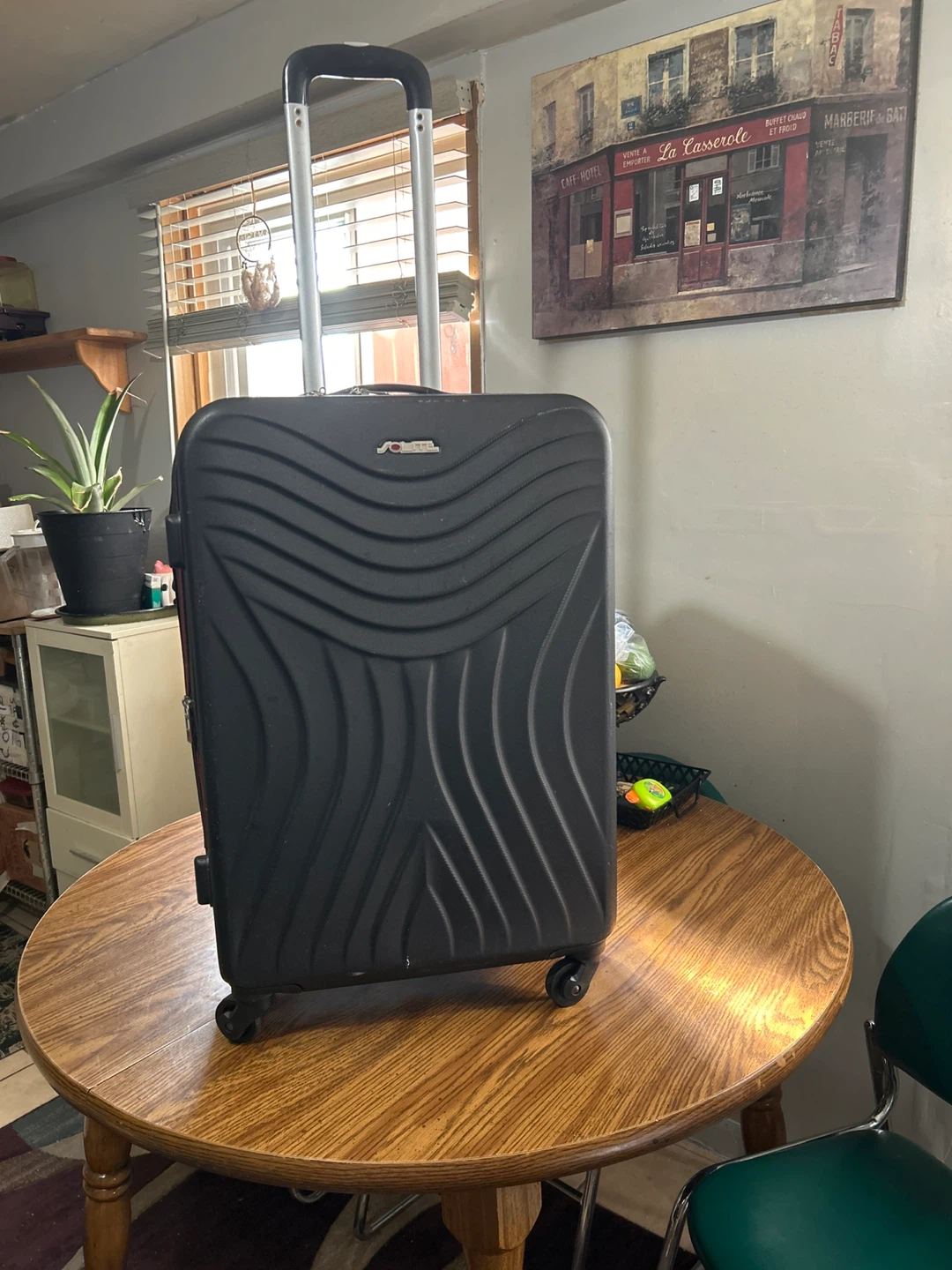 Solite Black Carry-On Suitcase