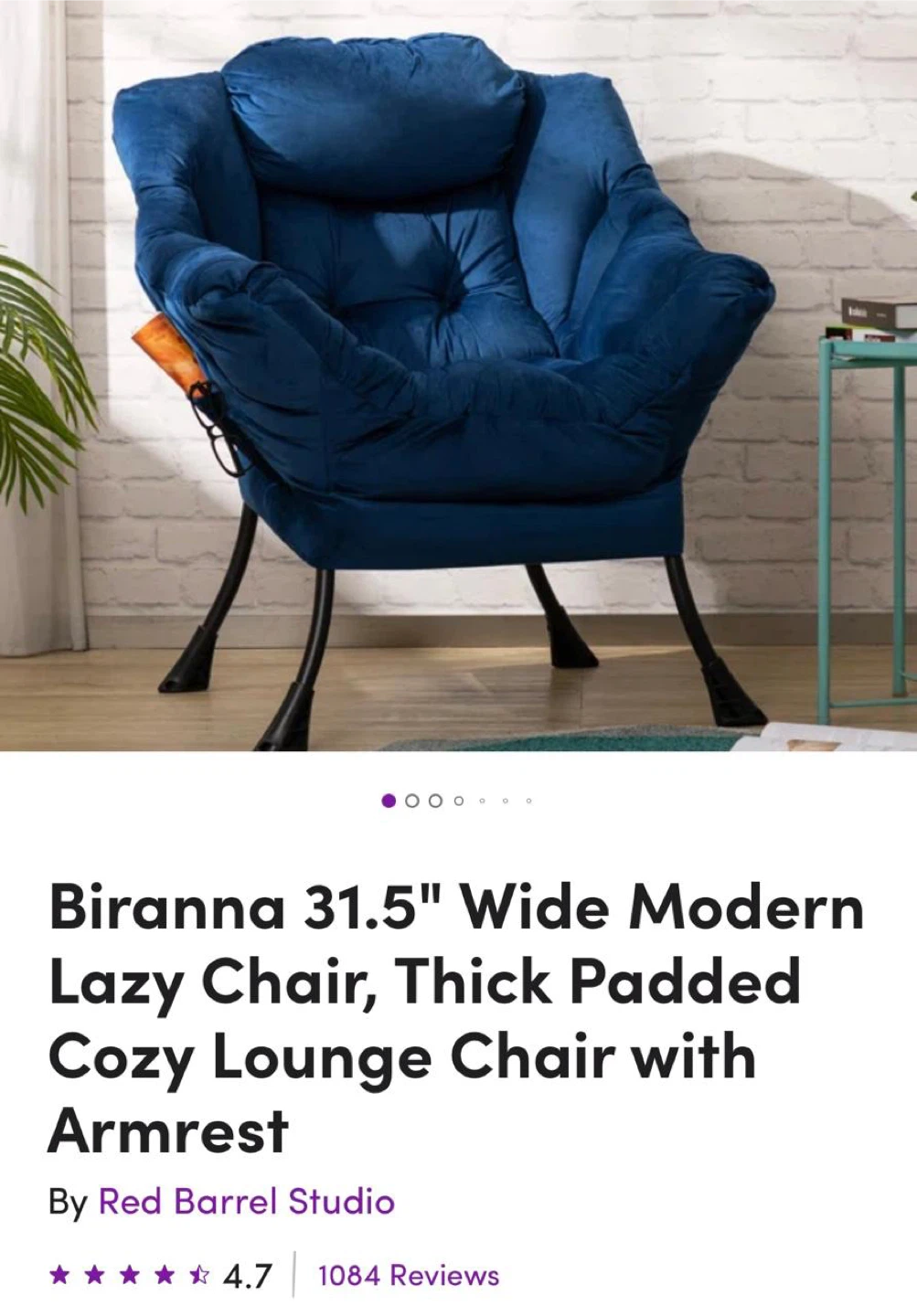 Wide Modern Lazy Chair