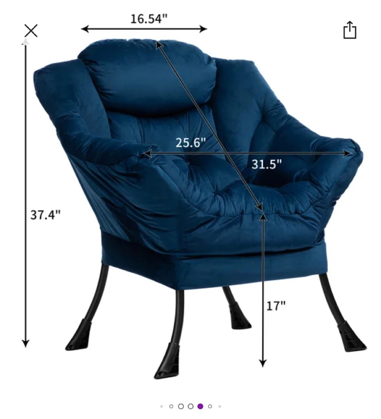Wide Modern Lazy Chair - photo 4