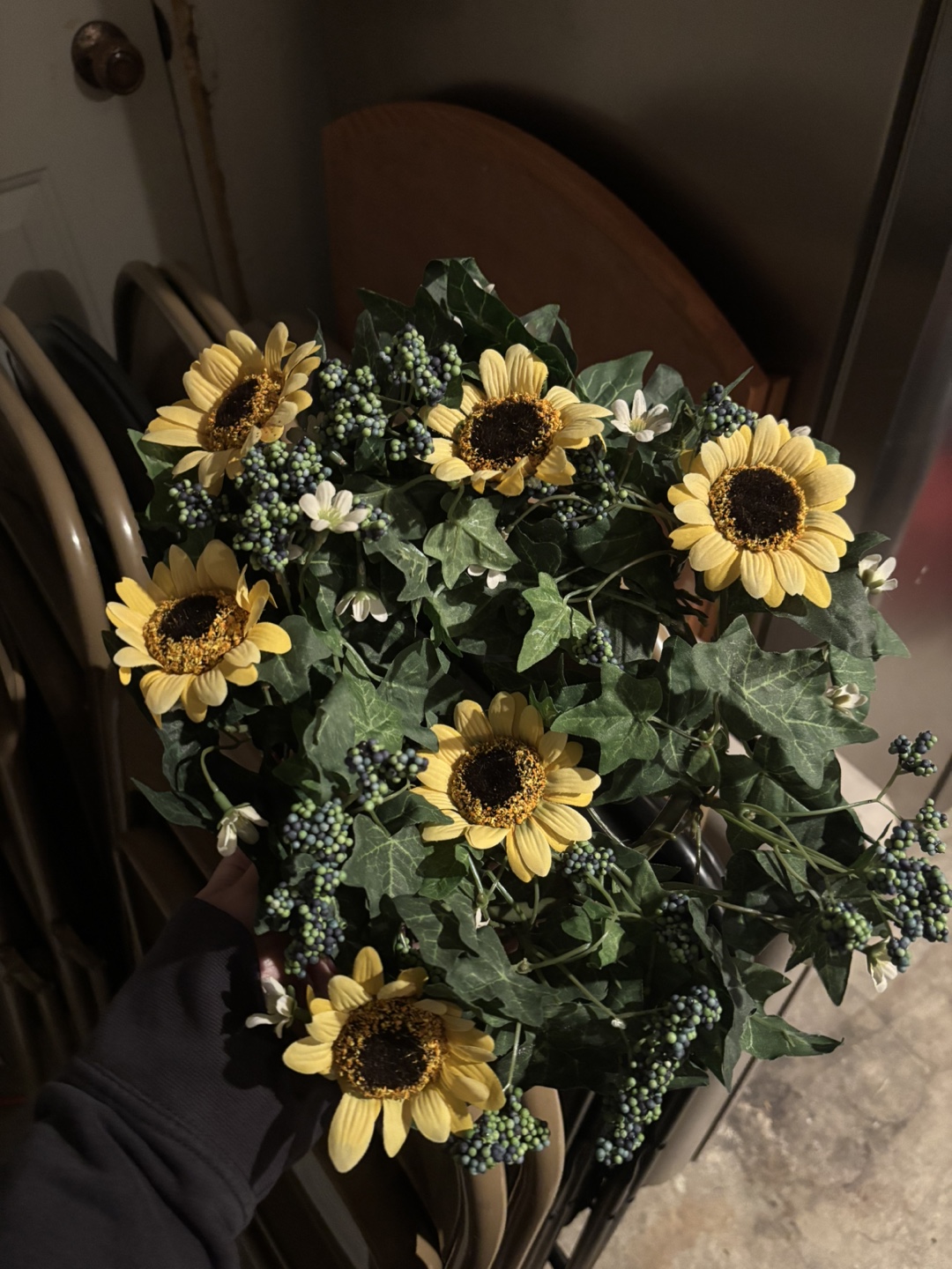 Sunflower & Ivy Wreath