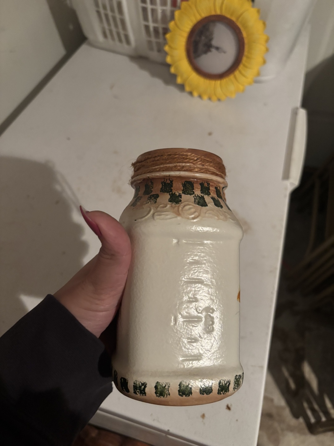 Sunflower Painted Jar - photo 4
