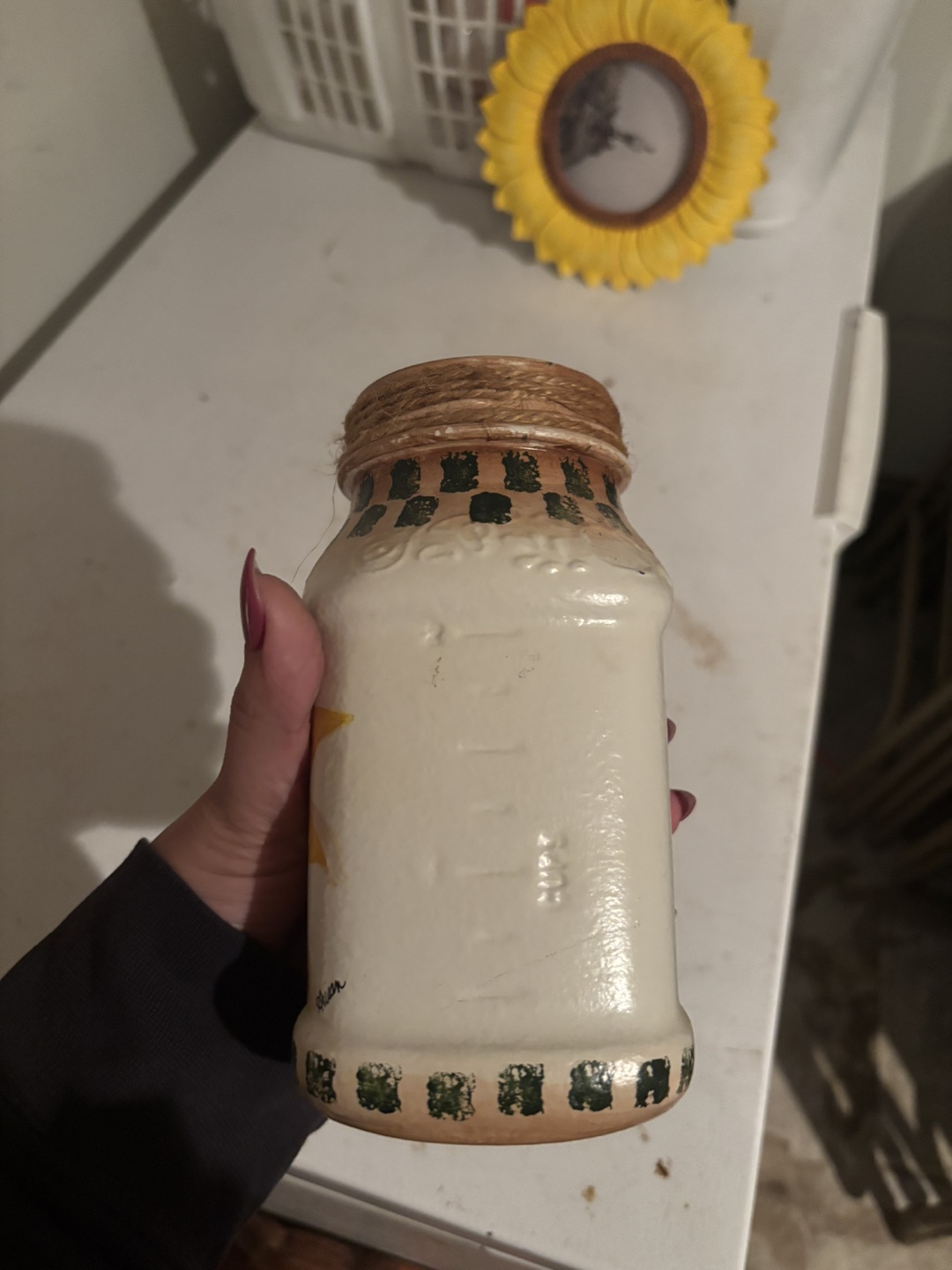 Sunflower Painted Jar - photo 5