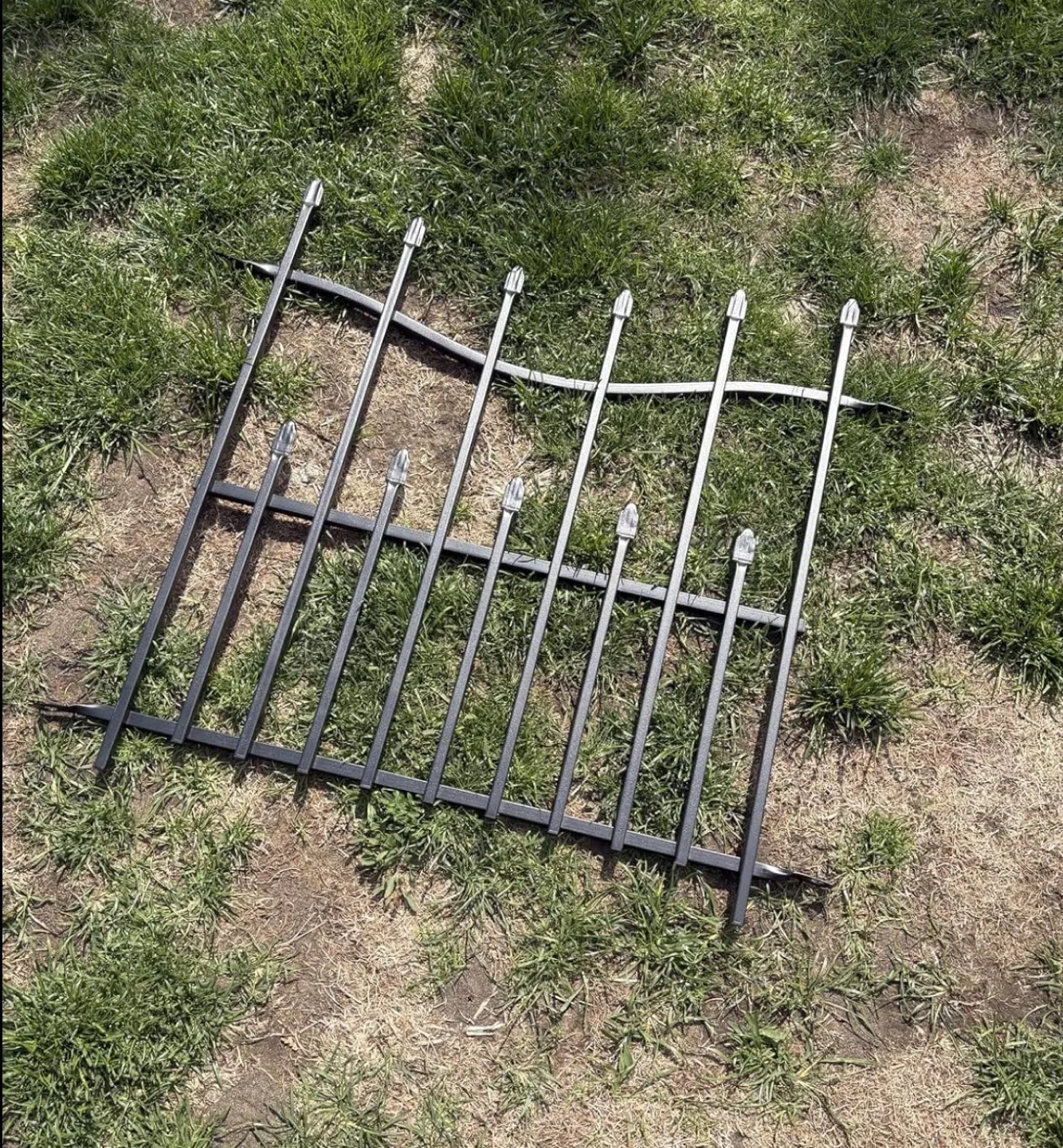 10 Panels No Dig Decorative Garden Fence, 32in(H)×22ft(L) image indicator(6)