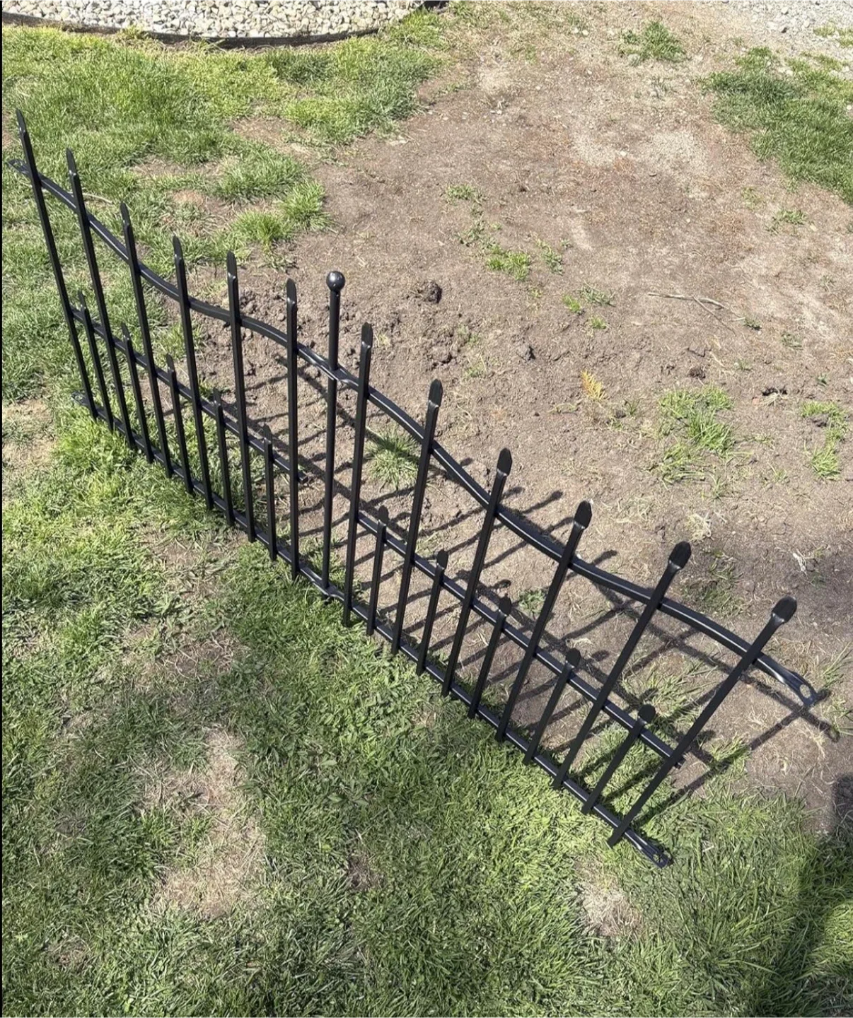 10 Panels No Dig Decorative Garden Fence, 32in(H)×22ft(L) image indicator(5)