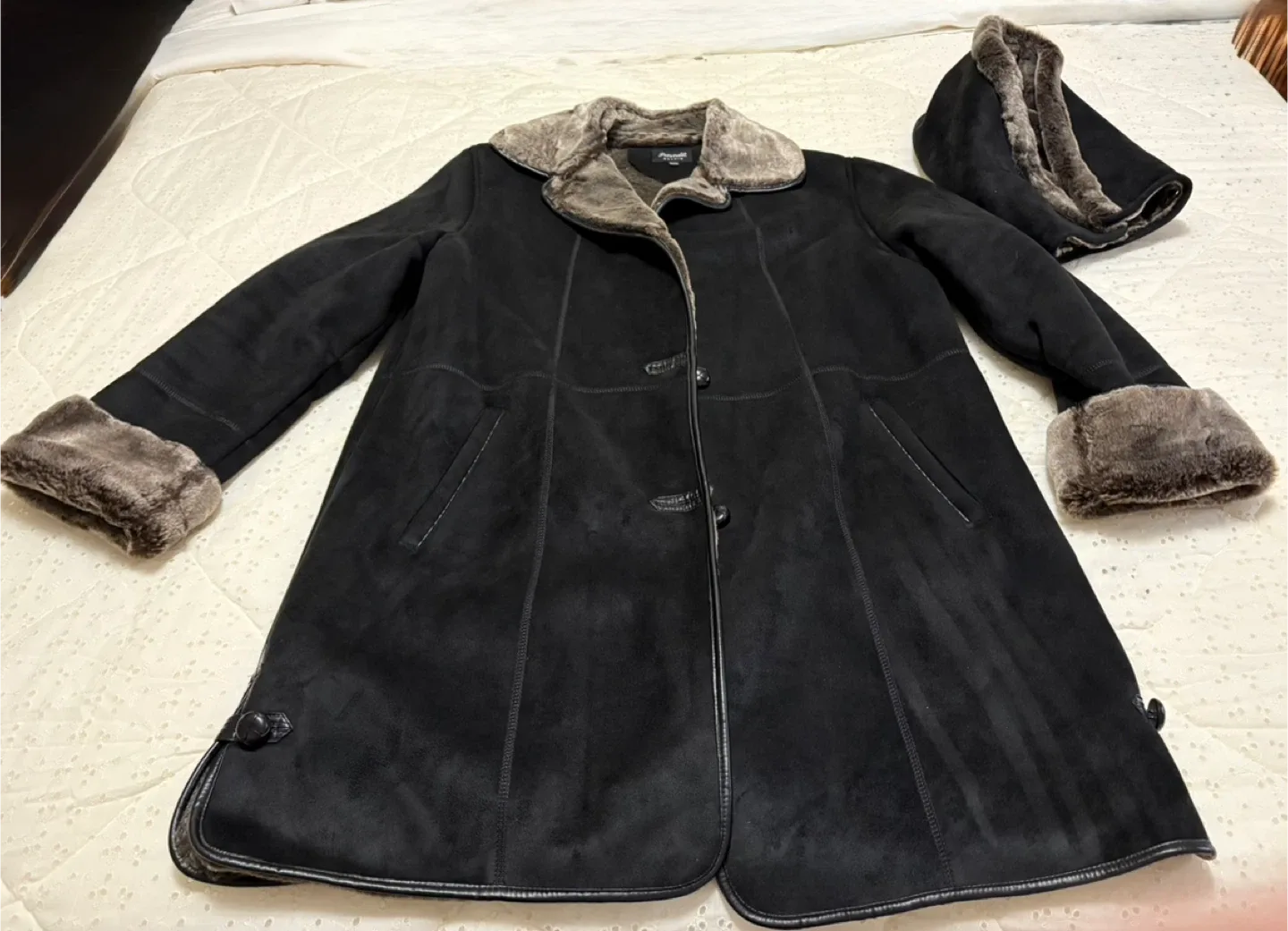 Vintage Pennelli Studio Black Coat Size 13/14