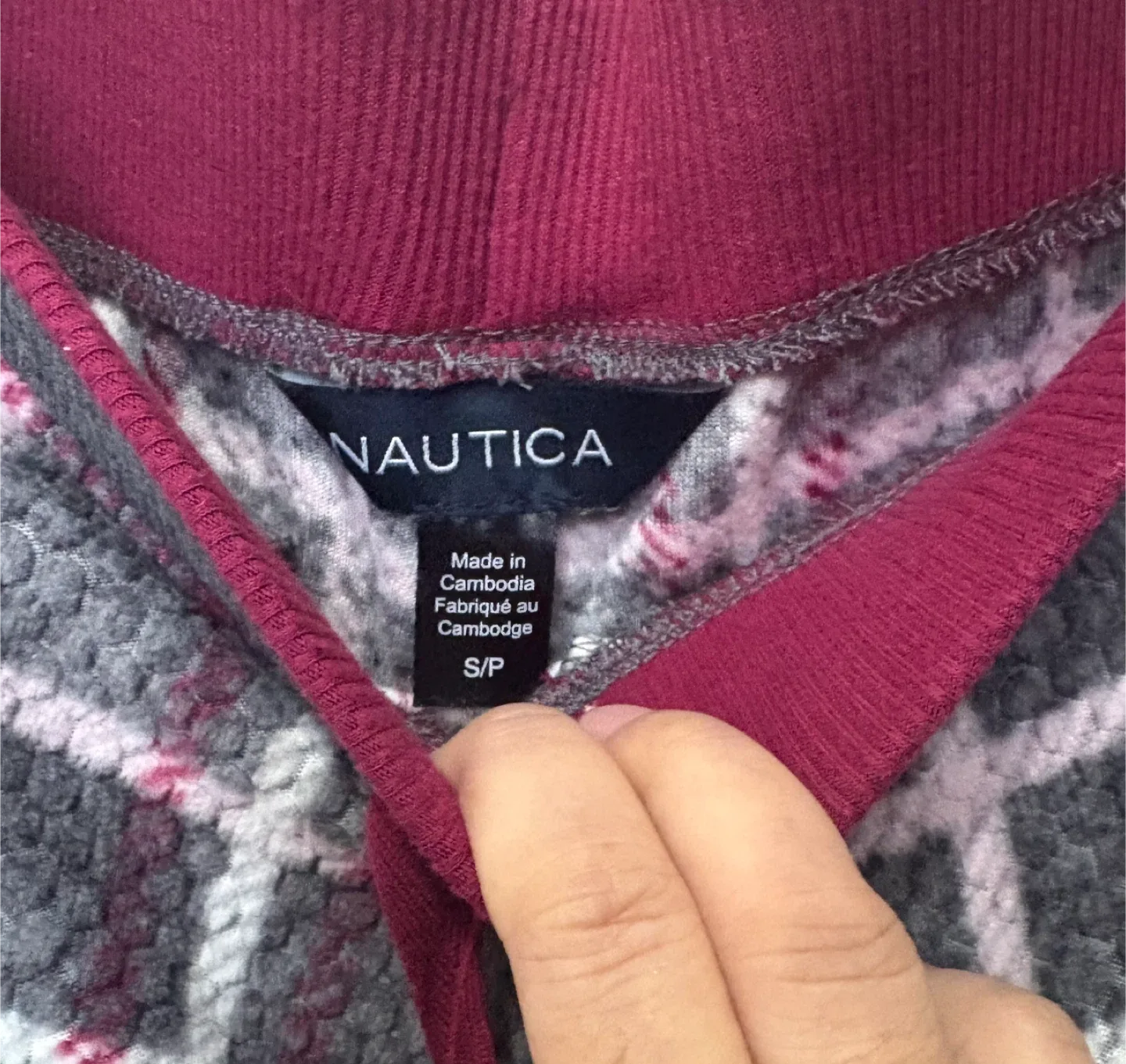 Women’s Nautica Cozy Fleece Plaid Pajama Pants - Size S image indicator(2)