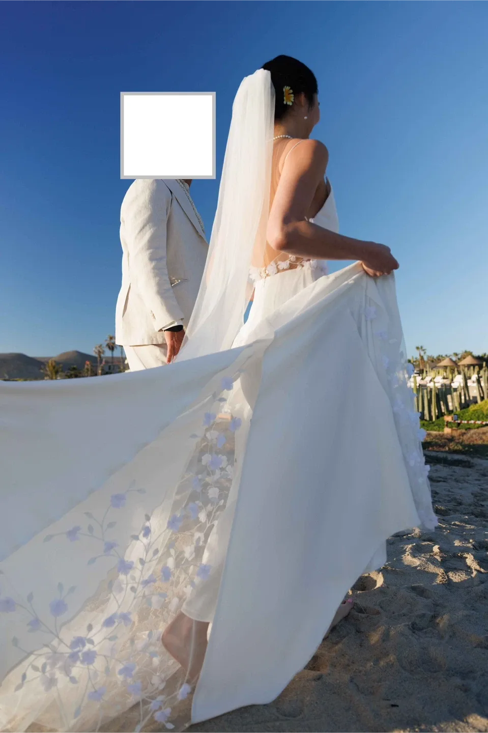 Alexandra Grecco Backless Serena Silk Wedding Dress - White image indicator(7)