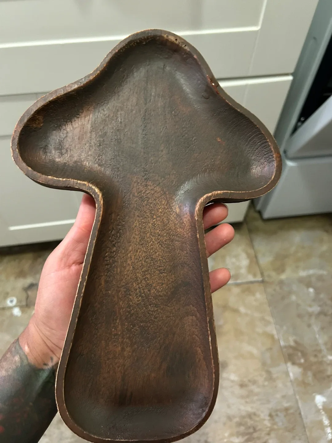 Mushroom Shaped Wooden Tray image indicator(2)