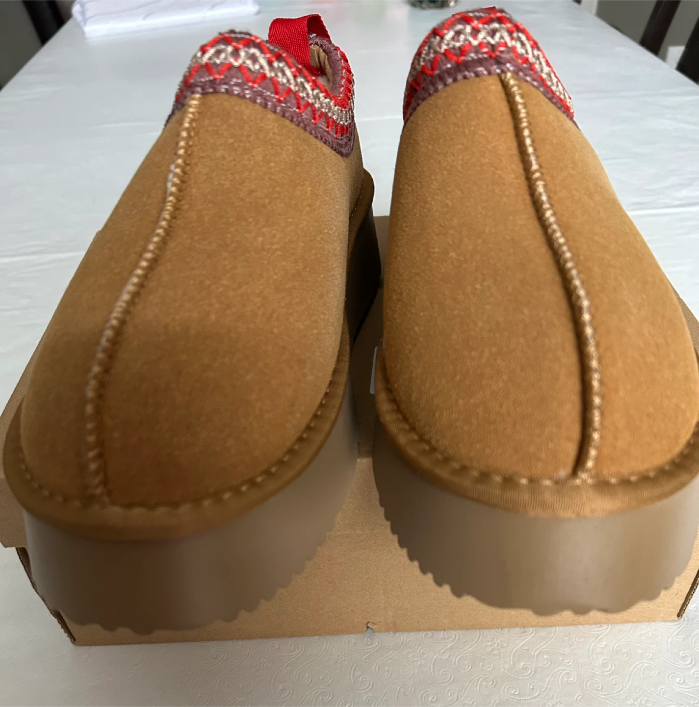 Fur lined mini boots