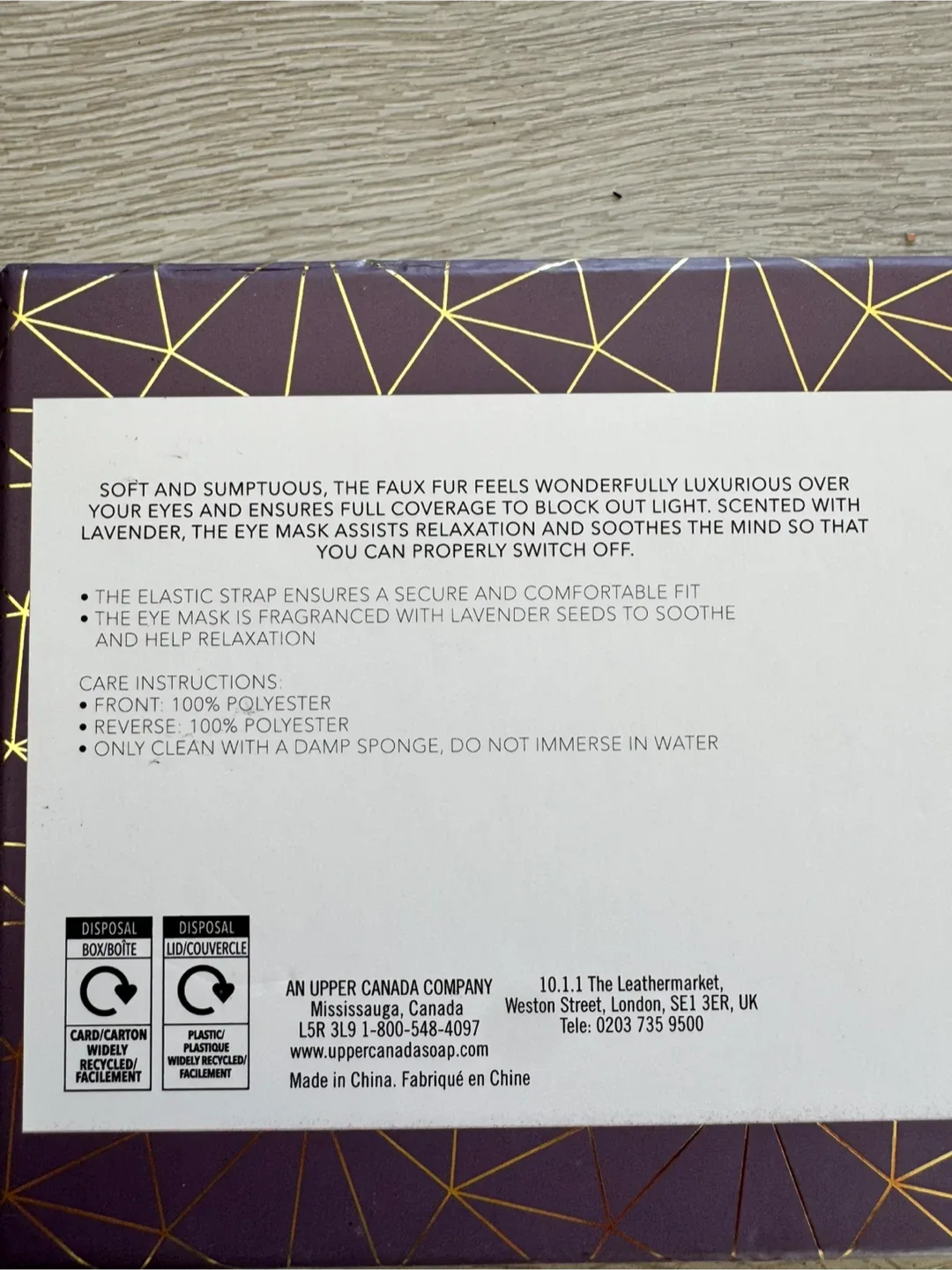 AN Upper Canada Eye Mask - Relaxante image indicator(2)