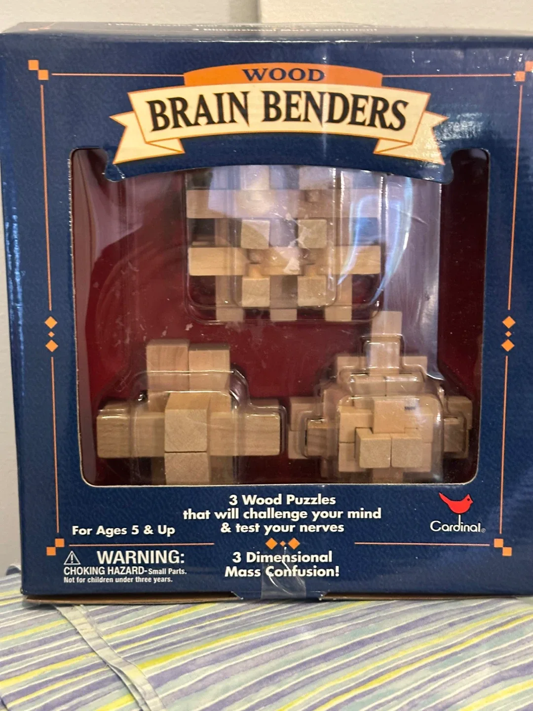 3D Wood Brain Benders Puzzle Set