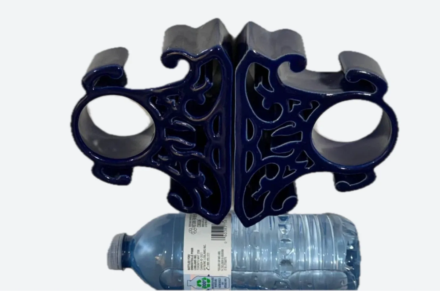 1 Dark Blue Coaster +2 candle/ wine holders/ Made in 🇨🇦 image indicator(5)