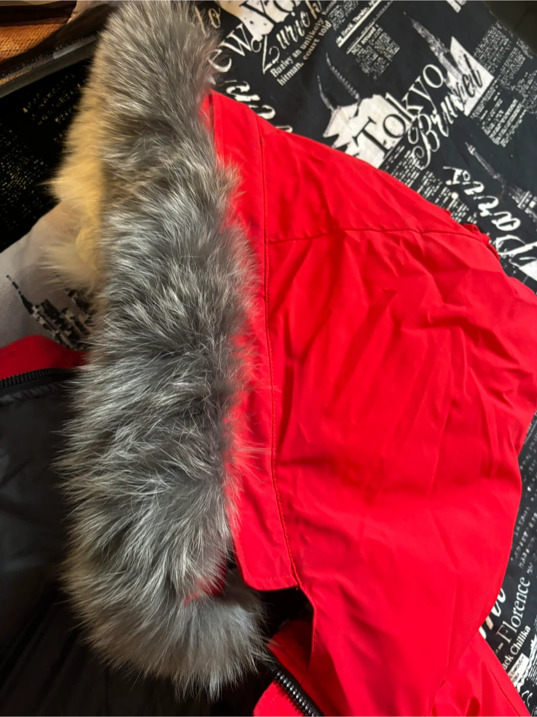 North Bear Red Winter Parka - Size M - photo 5