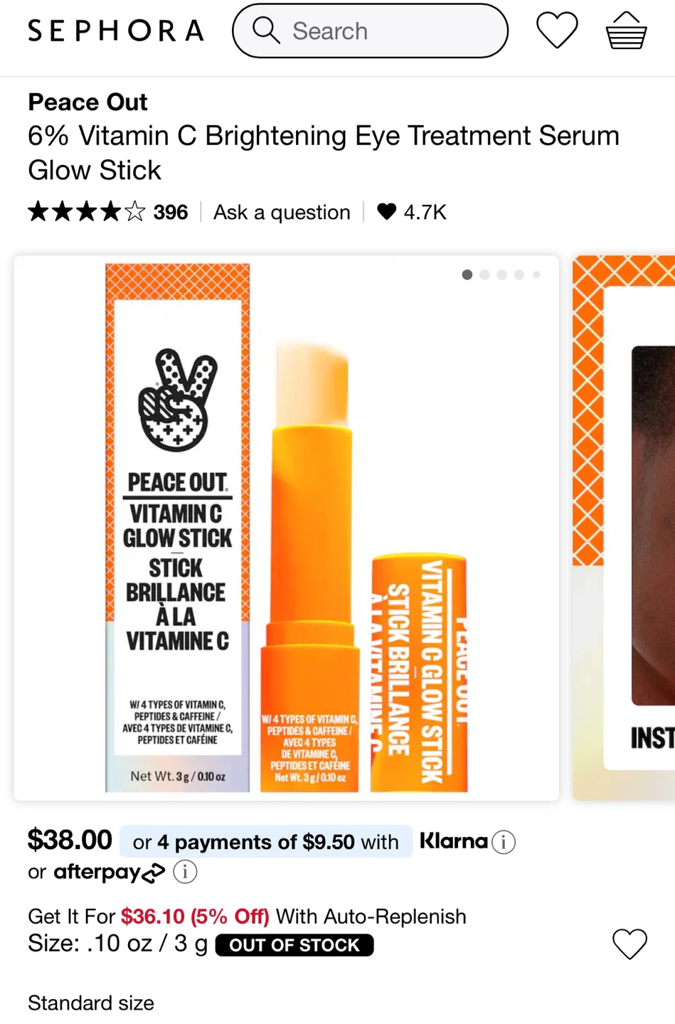 Peace Out Vitamin C Glow Stick - photo 2