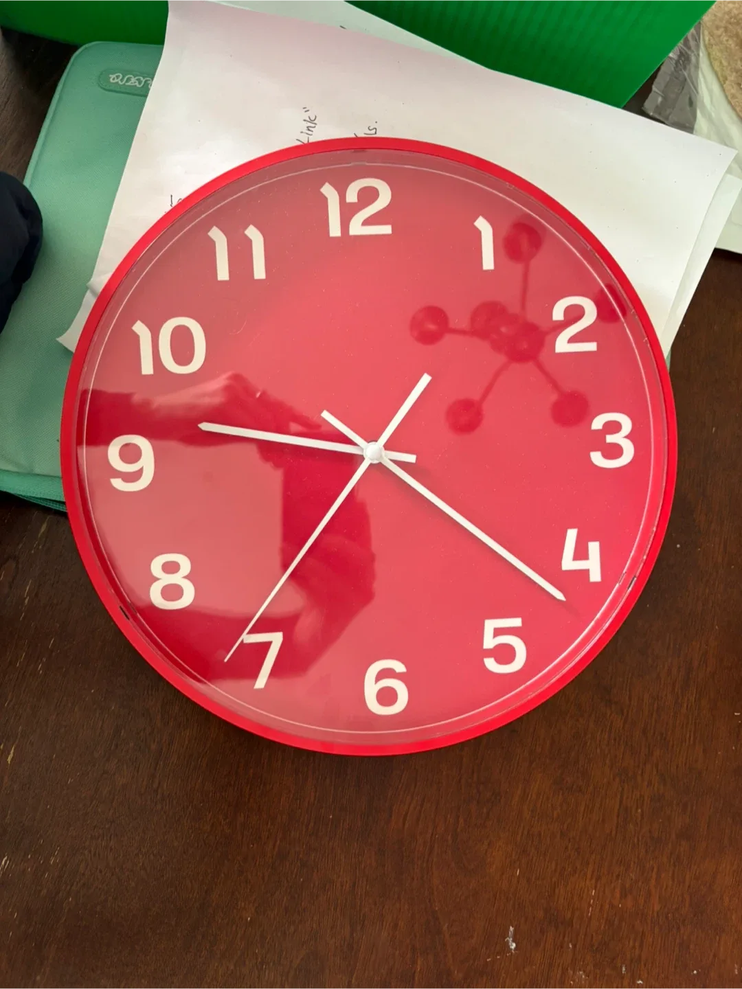 Red Wall Clock