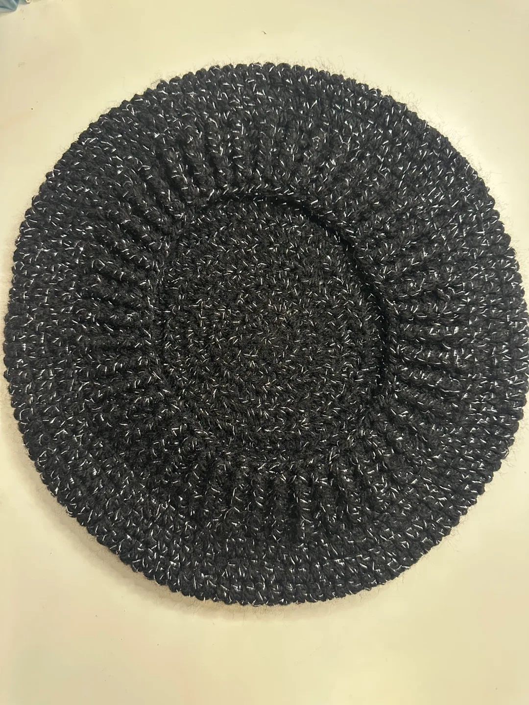 Black Knitted Fashion beret