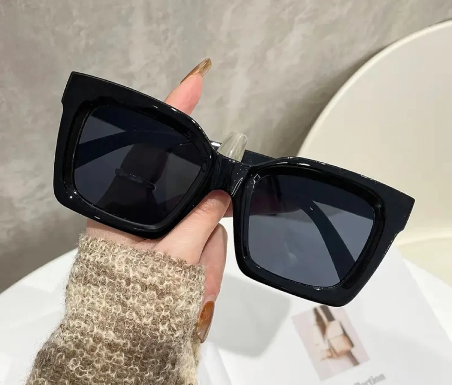 Black Square Frame Sunglasses