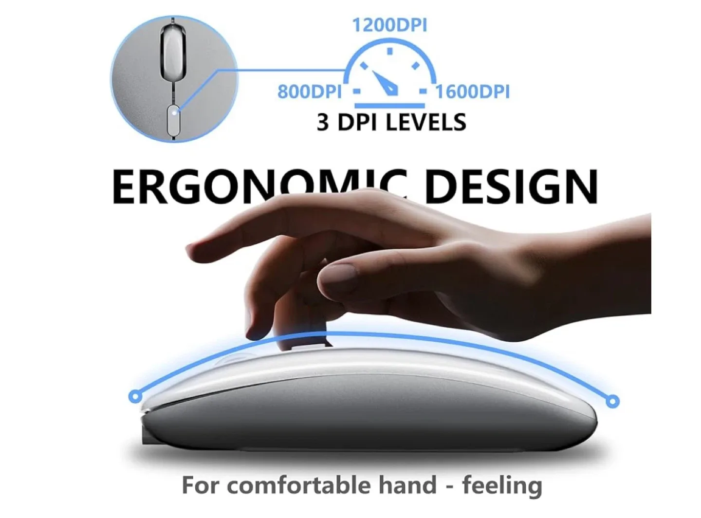 Wireless Mouse - Slim & Portable image indicator(7)