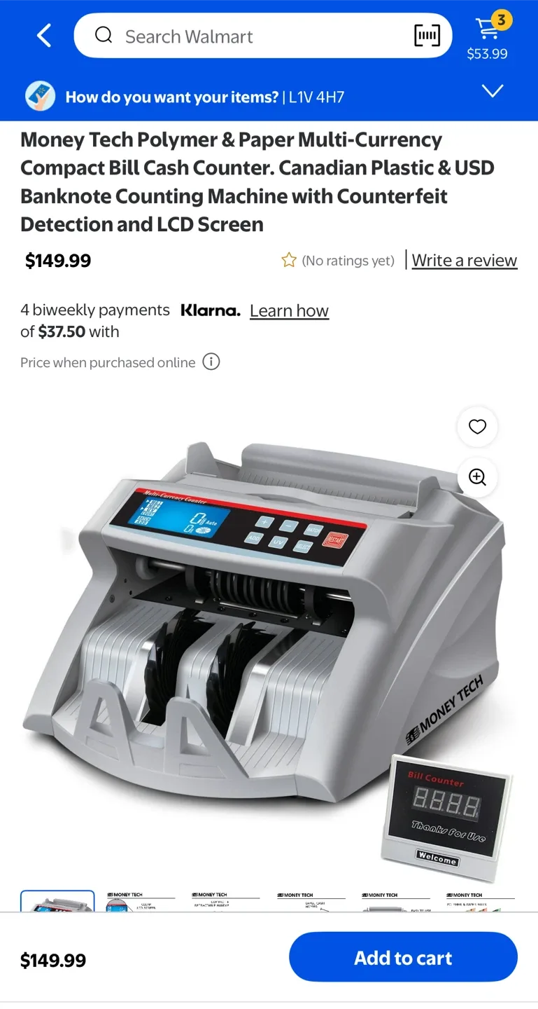 Money Tech Bill Counter - Like New! image indicator(3)