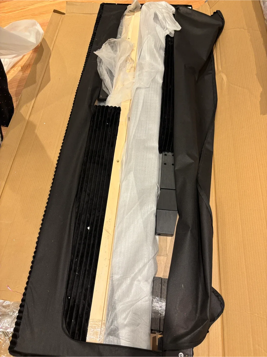 King Size Black Bed Frame/ Headboard - AS IS image indicator(2)