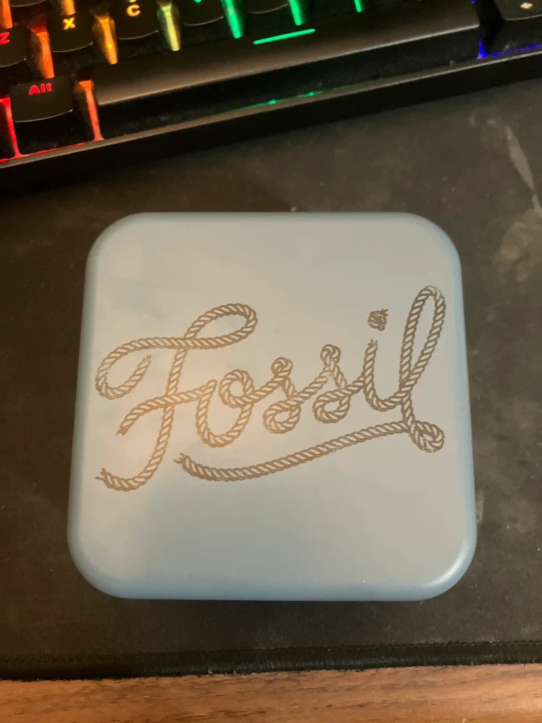 Fossil Gold Necklace with Black Pendant image indicator(3)