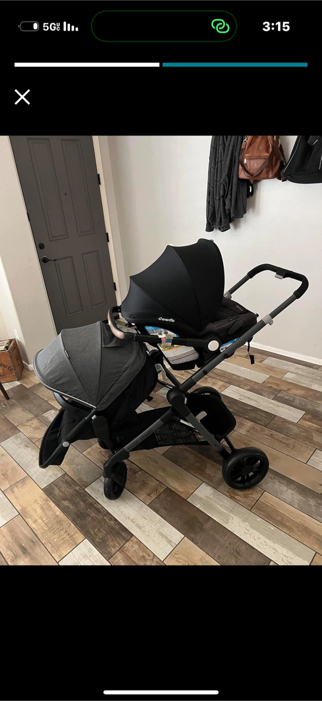 Evenflo Pivot Xpand Modular Stroller - Black - photo 2