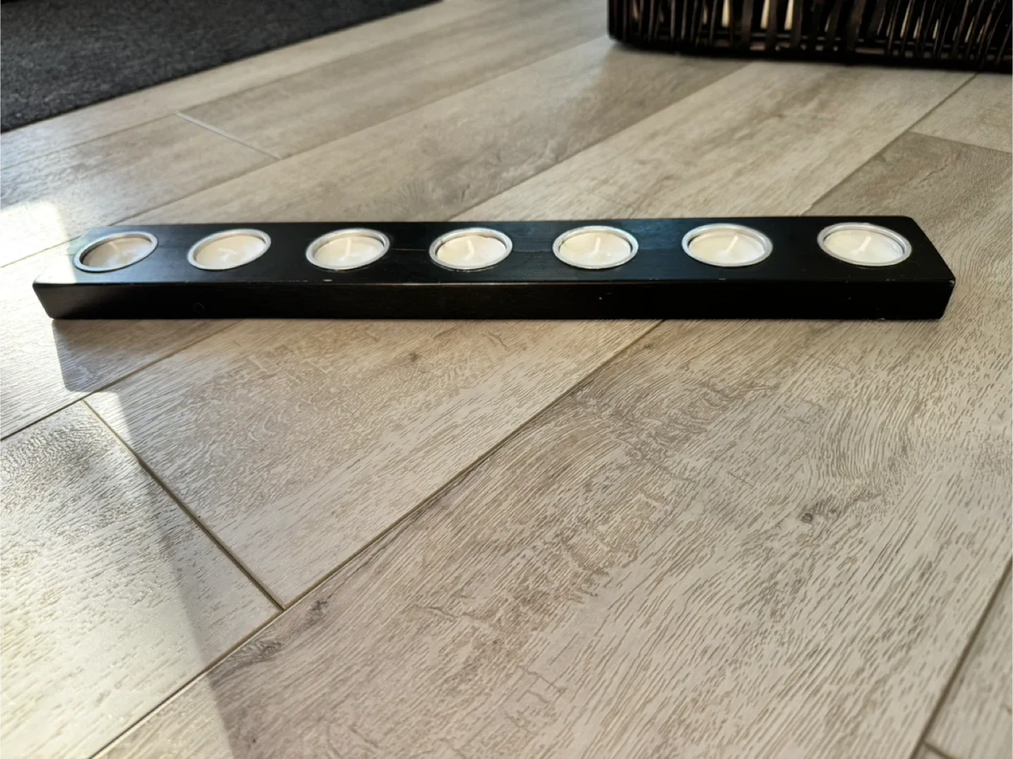 Black Tea Light Candle Holder image indicator(3)