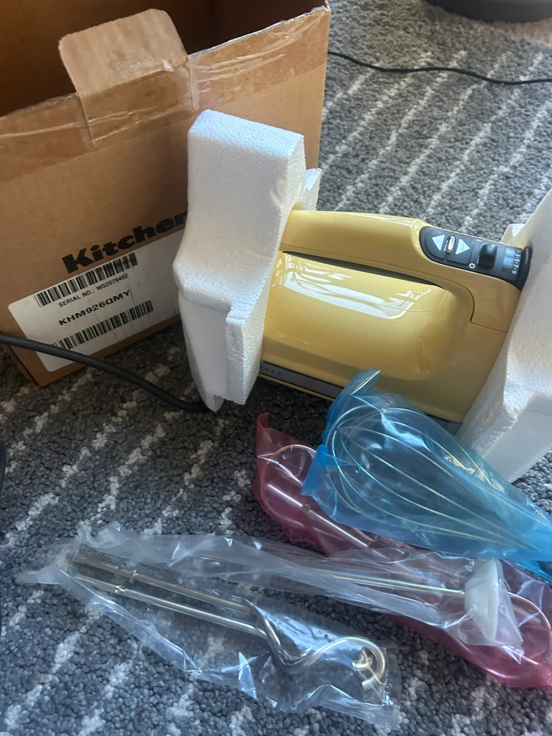 Brand NEW KitchenAid 9-Speed Hand Mixer - Yellow - photo 2