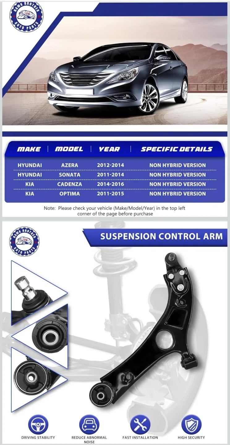 Front Lower Control Arms for Hyundai/Kia image indicator(2)