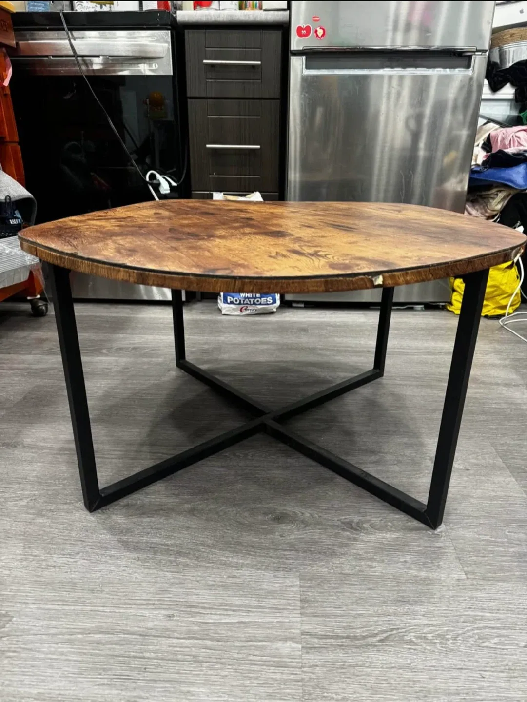 Brown Round Coffee Table image indicator(2)