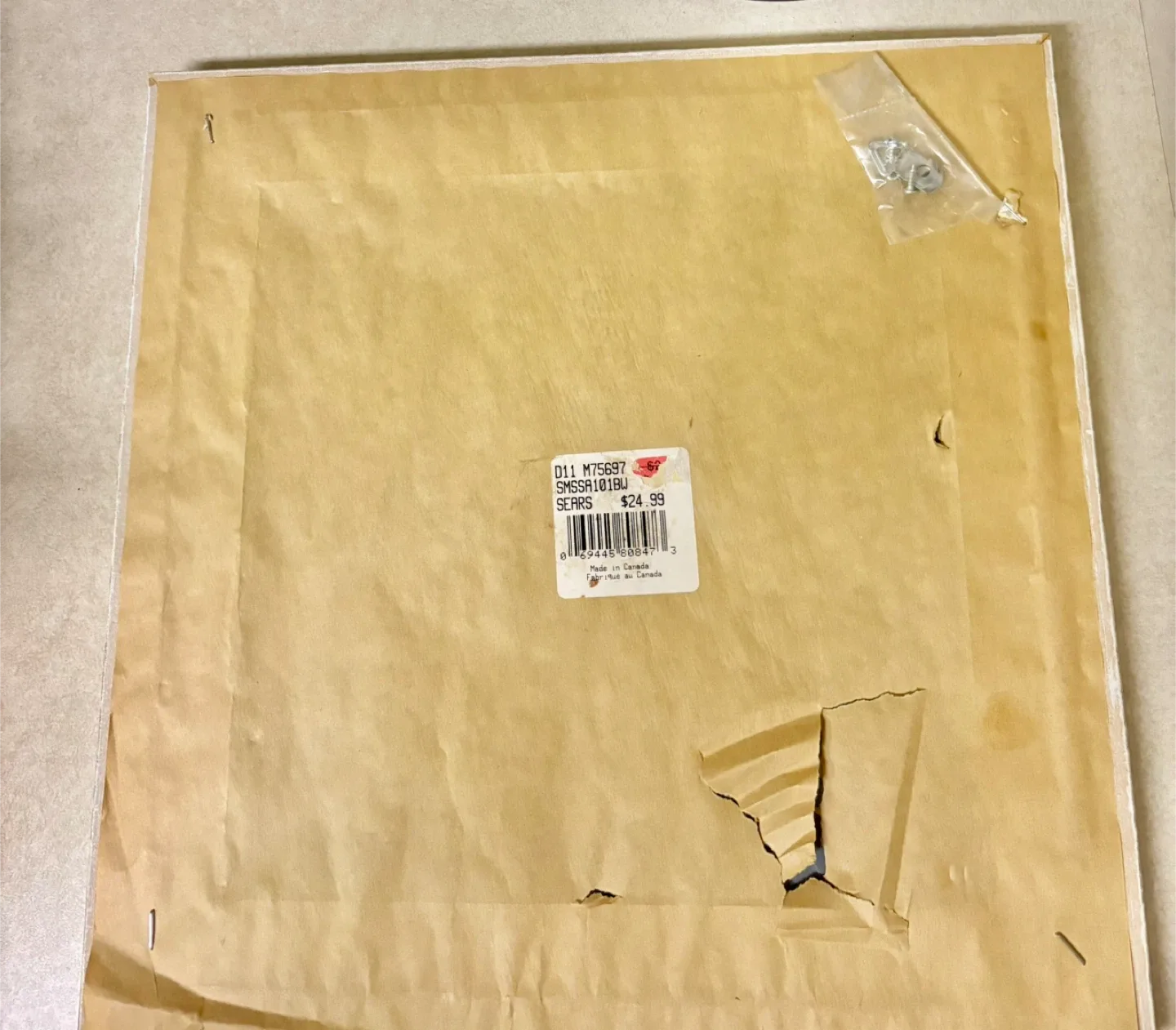 Sears White Framed Mirror image indicator(2)