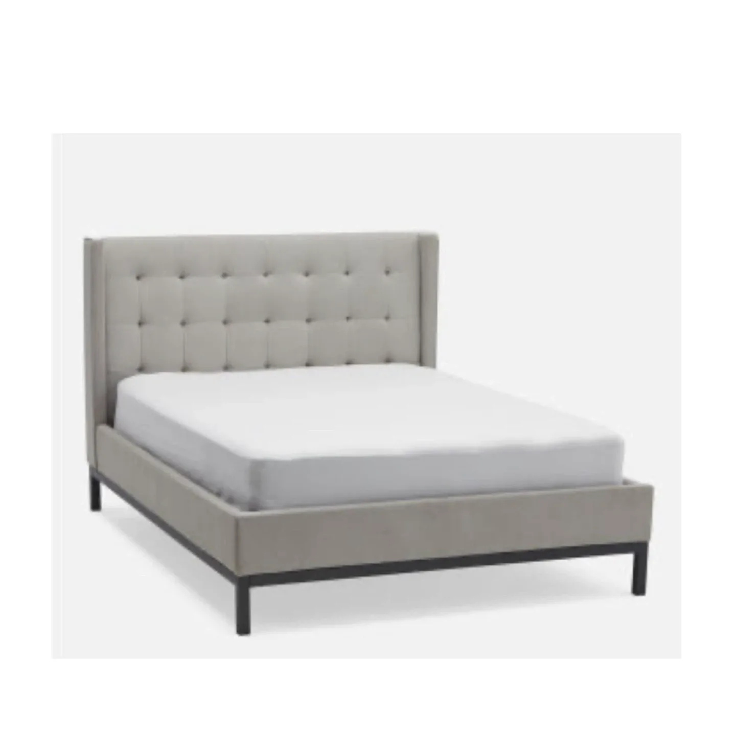 Upholstered Wingback Queen Bed Frame & Kingstown mattress image indicator(2)